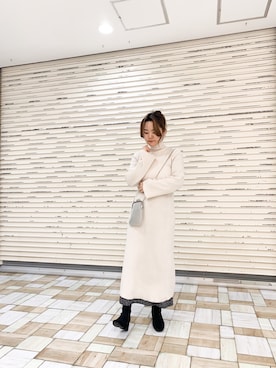 「flowriri（フロウリリ）のアイテム」を使った、keiei*さん（レディース・158cm）の冬コーディネート