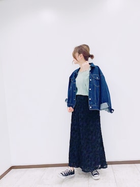「Aunt Marie's（アントマリーズ）のアイテム（スカート）」を使った、keiei*さん（レディース・158cm）の冬コーディネート