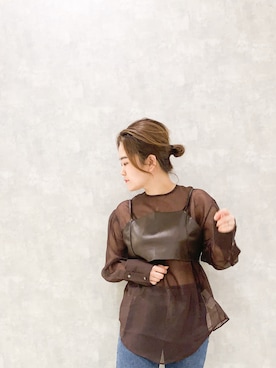 「flowriri（フロウリリ）のアイテム」を使った、keiei*さん（レディース・158cm）の春コーディネート