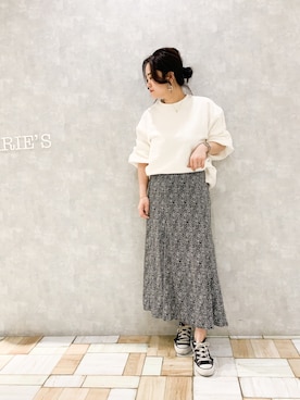 「auntmarie's 」｜keiei*さん（レディース・158cm）の春コーディネート