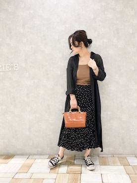 「flowriri（フロウリリ）のアイテム」を使った、keiei*さん（レディース・158cm）の春コーディネート