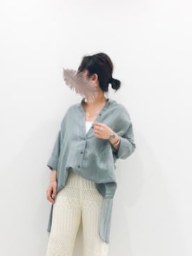 「Aunt Marie's（アントマリーズ）のアイテム（その他パンツ）」を使った、keiei*さん（レディース・158cm）の春コーディネート