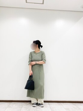 「Aunt Marie's（アントマリーズ）のアイテム（その他パンツ）」を使った、keiei*さん（レディース・158cm）の春コーディネート
