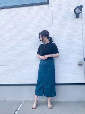 「Aunt Marie's（アントマリーズ）のアイテム（ニット/セーター）」を使った、keiei*さん（レディース・158cm）の春コーディネート