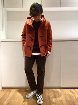 「パイル」｜「アイテム（ジャケット/アウター）」を使った、いしかわさん（メンズ・168cm）の冬コーディネート