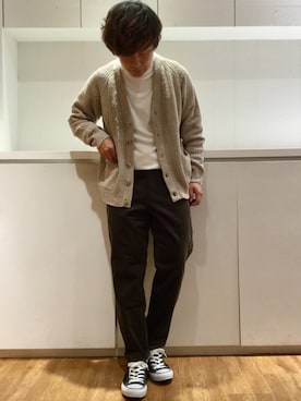 「GLOBAL WORK（グローバルワーク）のアイテム」を使った、いしかわさん（メンズ・168cm）の秋コーディネート