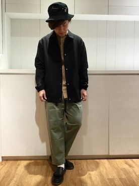 「FILA（フィラ）のアイテム（帽子）」を使った、いしかわさん（メンズ・168cm）の冬コーディネート