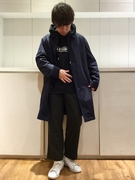 「NO COFFEE（ノーコーヒー）のアイテム（キーホルダー）」を使った、いしかわさん（メンズ・168cm）の冬コーディネート