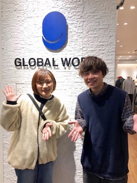 「ネイビーコーデ」｜「アイテム（ブルゾン）」を使った、いしかわさん（メンズ・168cm）の冬コーディネート
