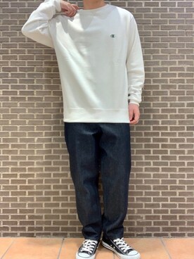 「CANTON（キャントン）のアイテム」を使った、いしかわさん（メンズ・168cm）の冬コーディネート