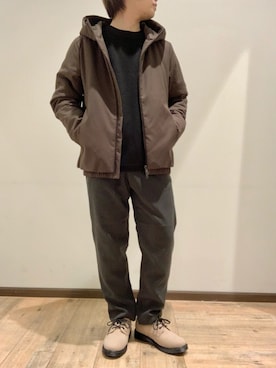 「ワッフル」｜「アイテム（その他シューズ）」を使った、いしかわさん（メンズ・168cm）の秋コーディネート