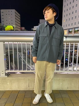 「GLOBAL WORK（グローバルワーク）のアイテム（その他アウター）」を使った、いしかわさん（メンズ・168cm）の冬コーディネート