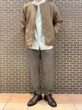 「GLOBAL WORK（グローバルワーク）のアイテム（ナイロンジャケット）」を使った、いしかわさん（メンズ・168cm）の冬コーディネート