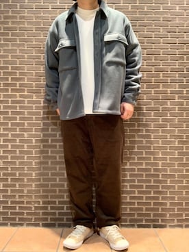 「GLOBAL WORK（グローバルワーク）のアイテム（その他アウター）」を使った、いしかわさん（メンズ・168cm）の冬コーディネート