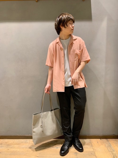 BAL バル ブラックレーヨン オープンカラーシャツ ギャバシャツ Shinzone｜OPEN COLLAR SHIRT オープンカラーシャツ 2WAY