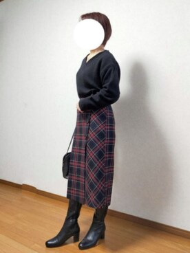 のんくる🌼さん（レディース・154cm）の冬コーディネート