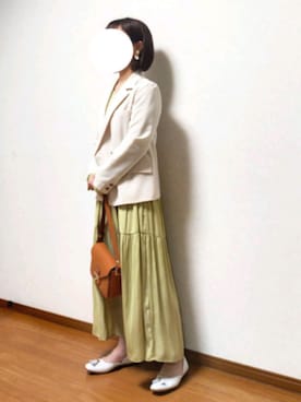「PROPORTION BODY DRESSING（プロポーションボディドレッシング）のアイテム（ジャケット/アウター）」を使った、のんくる🌼さん（レディース・154cm）の春コーディネート