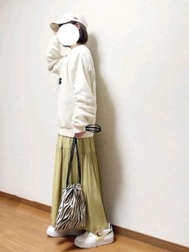 「N.（N. Natural Beauty Basic）（エヌエヌナチュラルビューティーベーシック）のアイテム（スウェット）」を使った、のんくる🌼さん（レディース・154cm）の春コーディネート