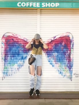 「STYLENANDA（スタイルナンダ）のアイテム（ベスト）」を使った、yurさん（レディース・154cm）の秋コーディネート