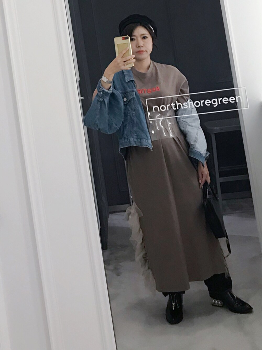 「秋服準備はじめました、シンプル、秋コーデ、オトナ女子、おしゃれさんと繋がりたい、ootd、カジュアルコーデ、ママファッション」｜「HONEY MI HONEYのアイテム（ネックレス、シルバー系）」を使った、yurさん（レディース・154cm）の秋コーディネートの1枚目の写真