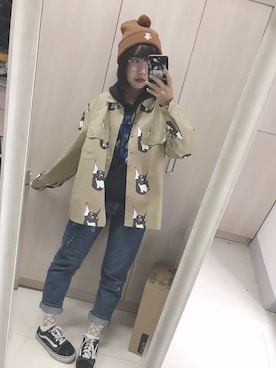 「JOYRICH(ジョイリッチ)のアイテム(帽子)」を使った、doctorpanddaさん(レディース・159cm)の秋コーディネート