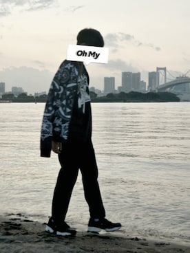 「海」｜「アイテム（ブルゾン）」を使った、りばさん（メンズ・172cm）の秋コーディネート