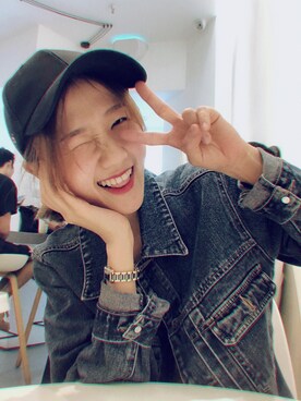 「NIKE（ナイキ）のアイテム（キャップ、ブラック系）」を使った、吃小松鼠的大栗子さん（レディース）の秋コーディネート