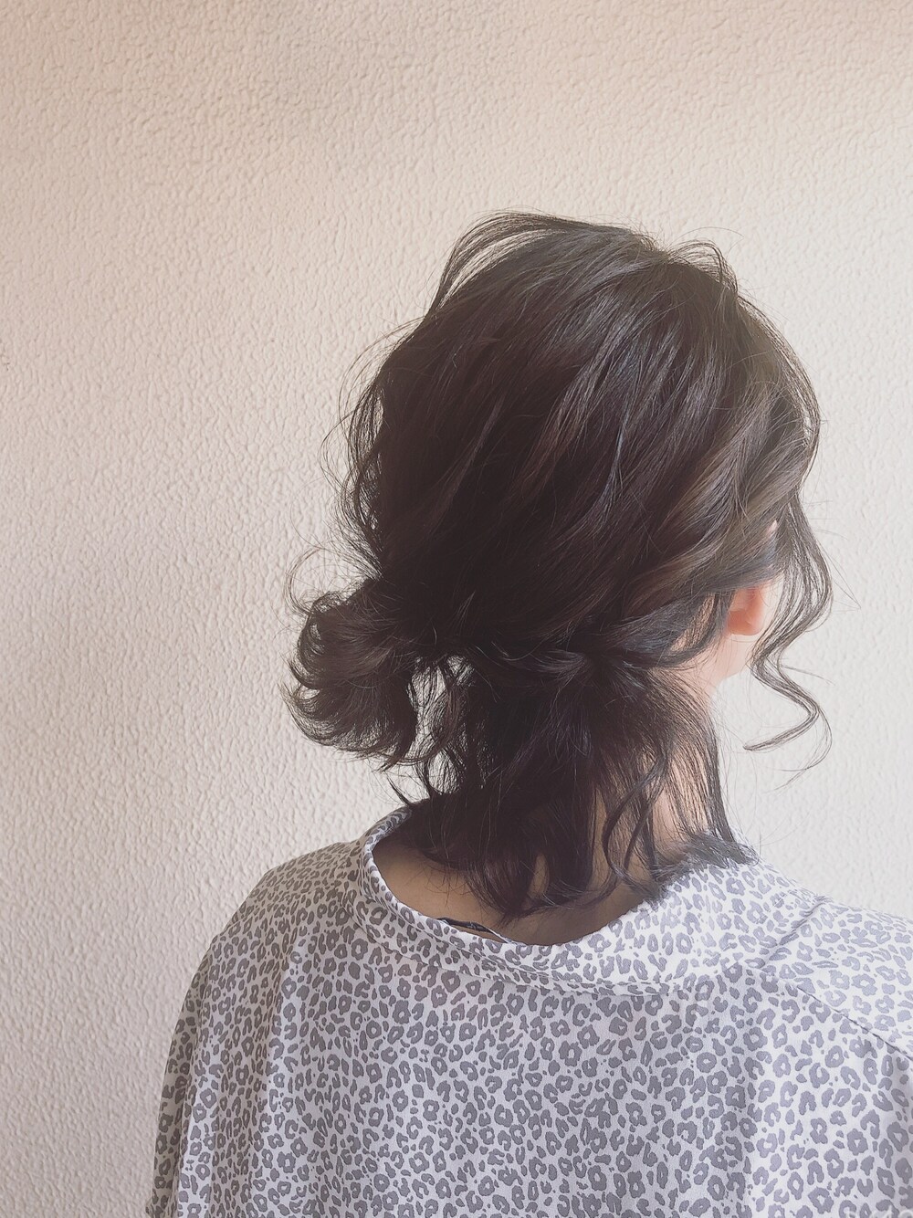 「秋のコーデ、オトナカジュアル、おしゃれさんと繋がりたい、ヘアアレンジ、レオパード、美容院帰り」｜「JEANASISのアニマルシフォンシャツSS/846233（シャツ/ブラウス、その他）」を使った、mikamoさん（レディース・158cm）の秋コーディネートの1枚目の写真