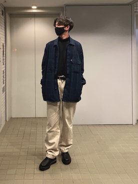 「Levi's（リーバイス）のアイテム（ブルゾン）」を使った、M.Yamamotoさん（メンズ・173cm）の春コーディネート