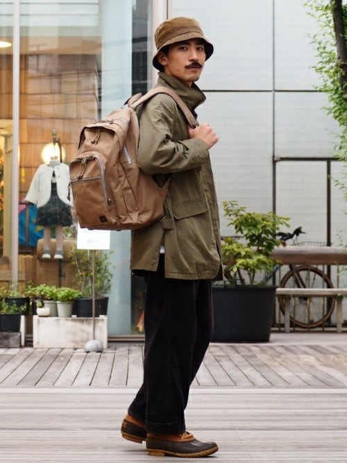 B印 YOSHIDA｜PORTERのバックパック/リュックを使ったコーディネート