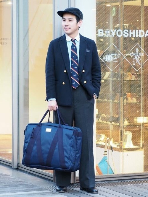 B印 YOSHIDA（B印 YOSHIDA(BEAMS×PORTER)）｜PORTERのスーツケース/キャリーバッグを使ったコーディネート - WEAR