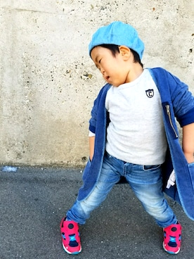 「ZARA KIDS」｜「アイテム（ハンチング/ベレー帽）」を使った、Tamoさん（レディース・160cm）の秋コーディネート