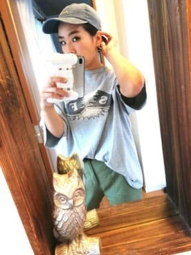 「SASQUATCHfabrix.（サスクワァッチファブリックス）のアイテム」を使った、Tamoさん（レディース・160cm）の夏コーディネート