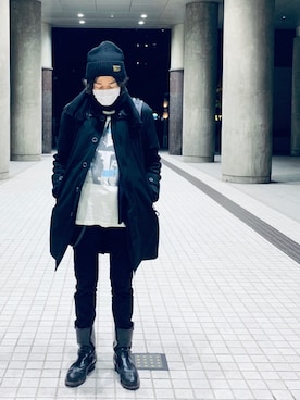「URBAN RESEARCH Sonny Label（アーバンリサーチサニーレーベル）のアイテム（ステンカラーコート）」を使った、atx8855さん（メンズ・175cm）の冬コーディネート
