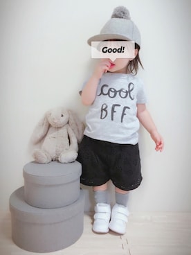 実果さん（キッズ・80cm）の秋コーディネート