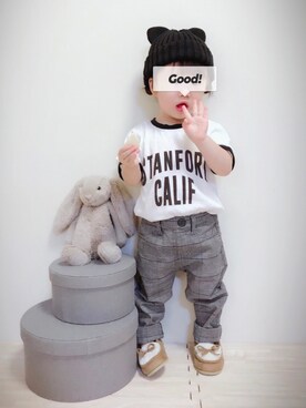 実果さん(キッズ・80cm)の秋コーディネート