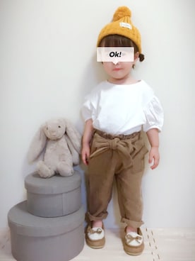 実果さん（キッズ・80cm）の秋コーディネート