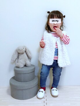 実果さん(キッズ・80cm)の冬コーディネート