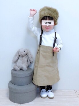 実果さん（キッズ・80cm）の冬コーディネート