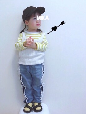 実果さん（キッズ・90cm）の春コーディネート