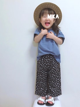 「2歳3ヶ月」｜「アイテム（その他）」を使った、実果さん（キッズ・90cm）の夏コーディネート