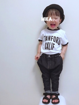 「2歳3ヶ月」｜「アイテム（その他）」を使った、実果さん（キッズ・90cm）の夏コーディネート