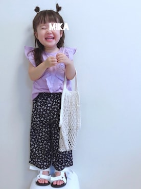 実果さん（キッズ・90cm）の夏コーディネート