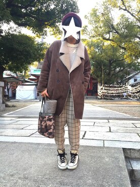 アオハルさん（レディース・163cm）の冬コーディネート