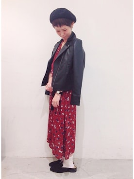 「SEVENDAYS=SUNDAY（セブンデイズサンデイ）のアイテム（その他アウター）」を使った、うっちーさん（レディース・152cm）の秋コーディネート