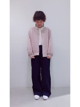 「SEVENDAYS=SUNDAY（セブンデイズサンデイ）のアイテム（ブルゾン）」を使った、うっちーさん（レディース・152cm）の冬コーディネート