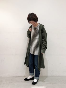 「SEVENDAYS=SUNDAY（セブンデイズサンデイ）のアイテム（ワンピース）」を使った、うっちーさん（レディース・152cm）の冬コーディネート