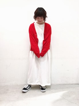 「SEVENDAYS=SUNDAY（セブンデイズサンデイ）のアイテム（ワンピース）」を使った、うっちーさん（レディース・152cm）の冬コーディネート