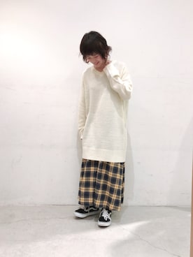 「SEVENDAYS=SUNDAY（セブンデイズサンデイ）のアイテム（ワンピース）」を使った、うっちーさん（レディース・152cm）の冬コーディネート