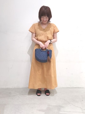 「SEVENDAYS=SUNDAY（セブンデイズサンデイ）のアイテム（ハンドバッグ）」を使った、うっちーさん（レディース・152cm）の春コーディネート